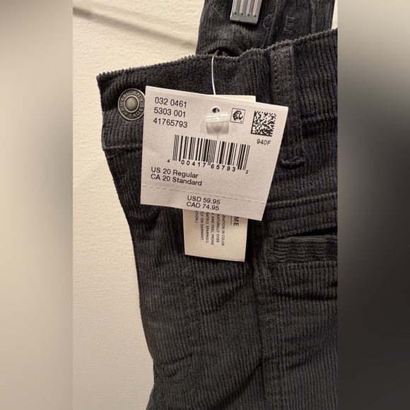 American Eagle 🦅 Outfitters Stretch Corduroy Low Rise Baggy Wide Leg Pants - Picture 4 of 5